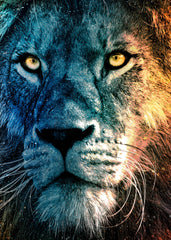 Vivid fantasy lion