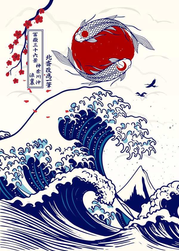 Great Wave off Koi Fish