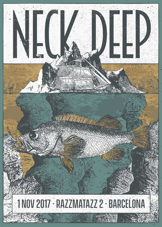 Neck Deep Concert Poster
