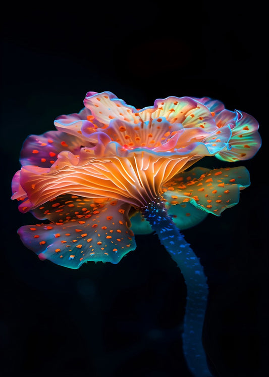 Neon Glow Fantasy Flower
