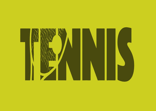 Tennis Bold Green Text