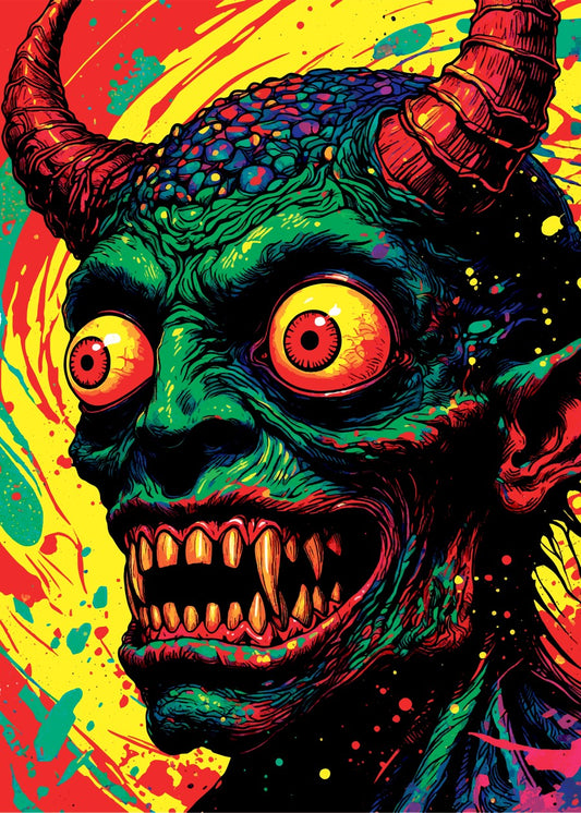 monster the pop art style