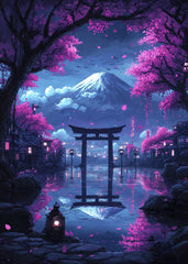 Neon Japanese Landscape