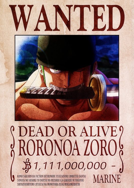 Zoro Wanted