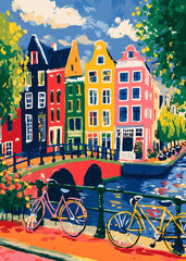 Amsterdam Colorful Canal