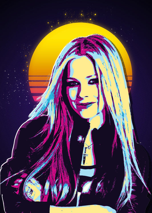 Avril lavigne retro 80s
