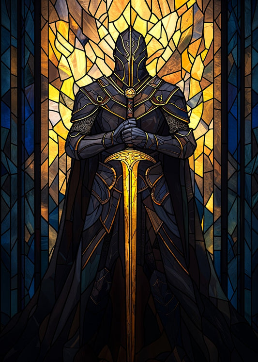 Stained Glass Knight Sword