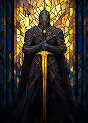 Stained Glass Knight Sword