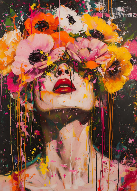 Floral Eclipse Bloom Over Eyes