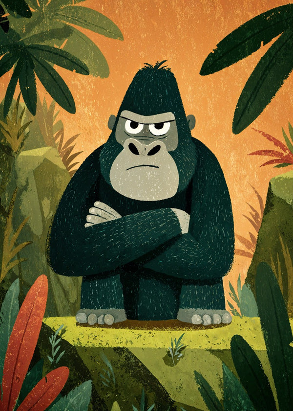 Grumpy Jungle Gorilla