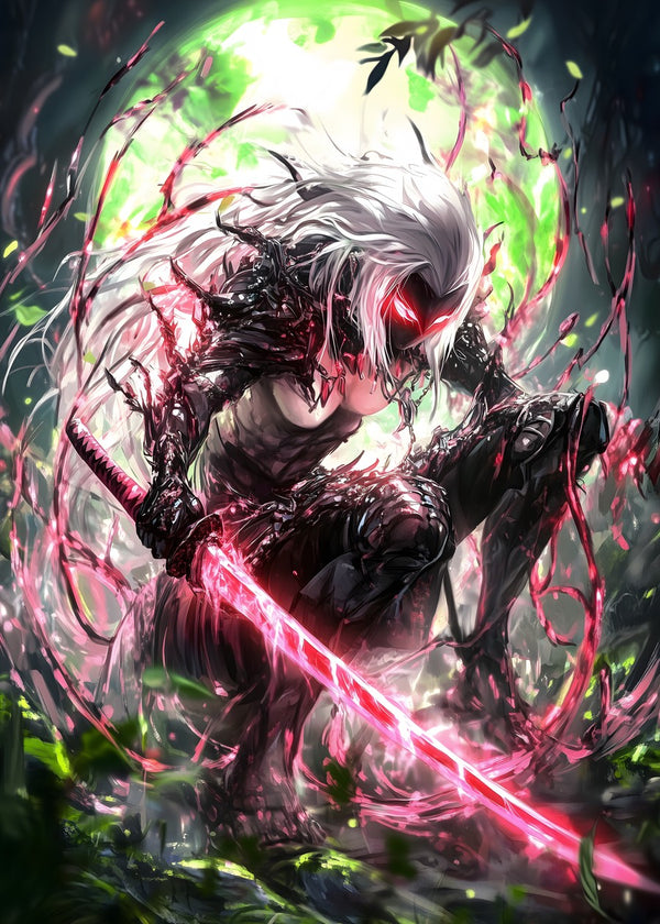 Neon Samurai Shadow