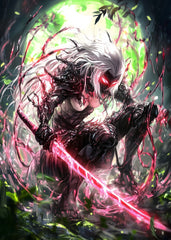 Neon Samurai Shadow