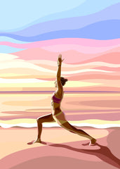 Sunset Beach Yoga Movement