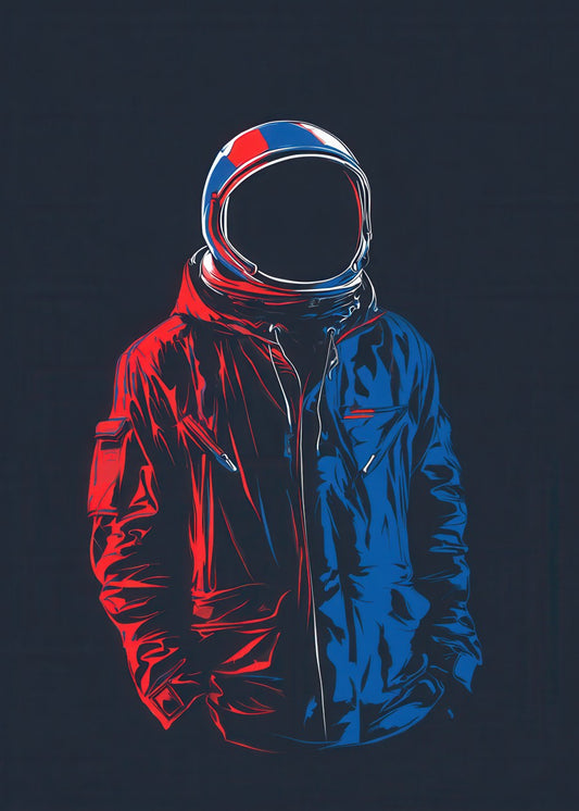 Astronaut Wearing Windbreaker