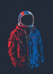 Astronaut Wearing Windbreaker