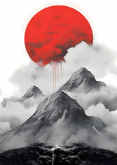 Red Moon Over Misty Mountains