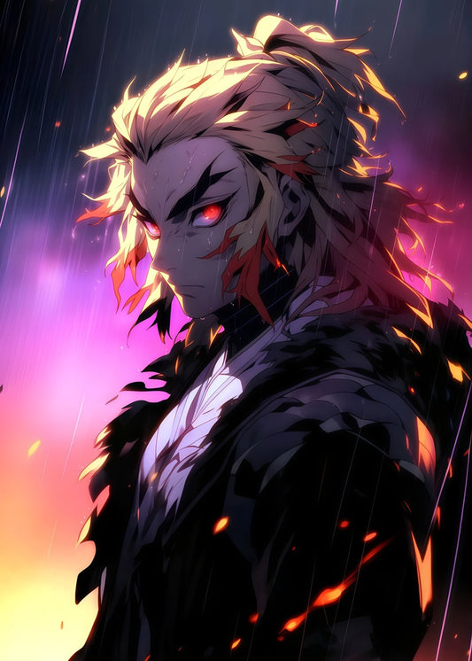 Kyōjurō Rengoku Burning Spirit, Demon Slayer Kimetsu No Yaiba