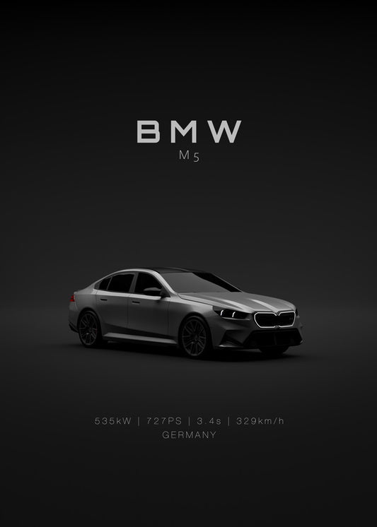 BMW M5 G90 2025 Front Grey Spe