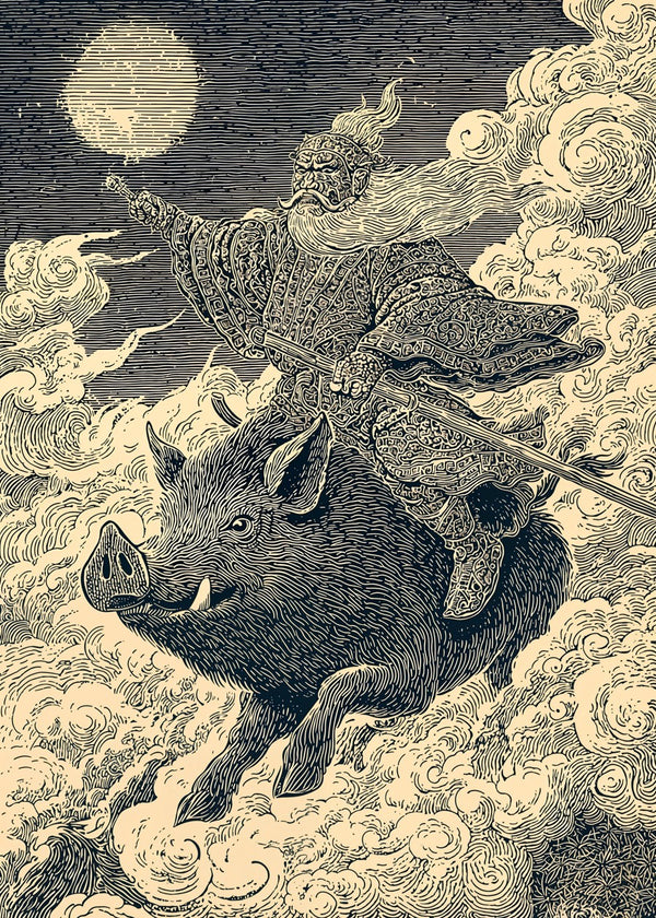 Sky Rider of the Sacred Boar