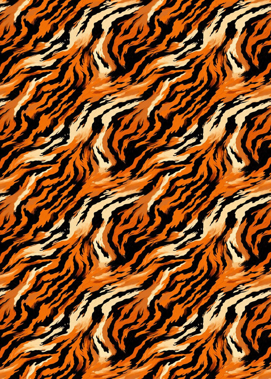 Vibrant Tiger Stripes Pattern