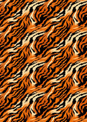 Vibrant Tiger Stripes Pattern