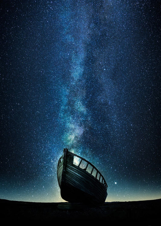 Cosmic Night boat art