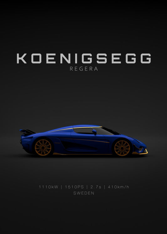 Koenigsegg Regera - Blue