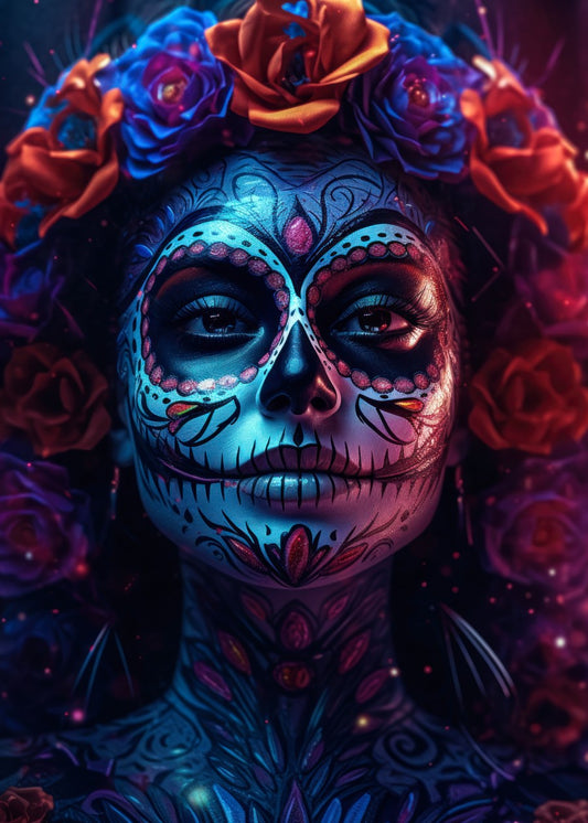 La Catrina Neon Girl