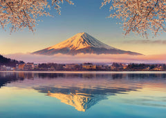 fuji mount reflection japan