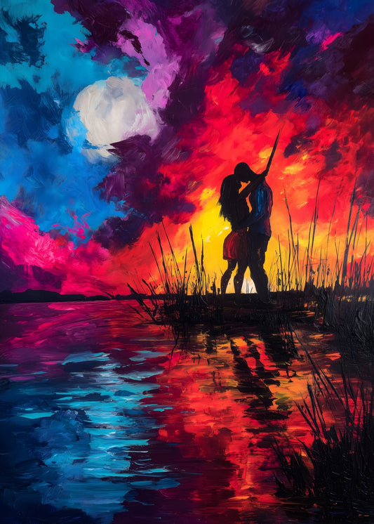 Eternal Embrace at Sunset