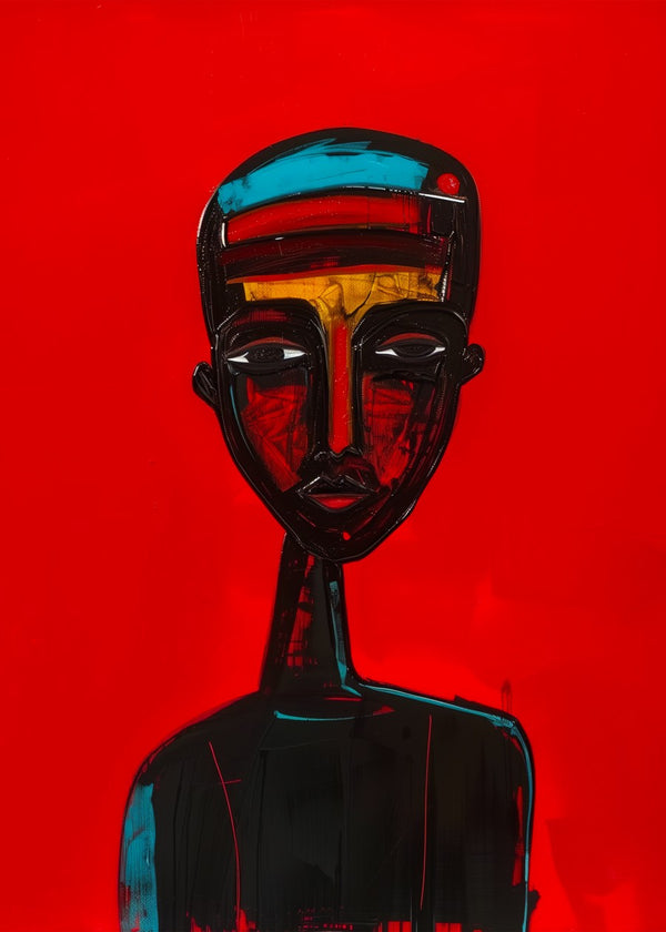 The Watcher Abstract Portrait