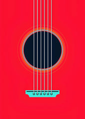 Red Guitar 