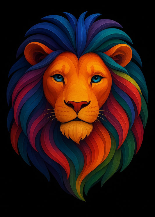 Colorful Lion