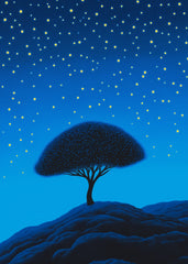 Stipple Starry Night Tree