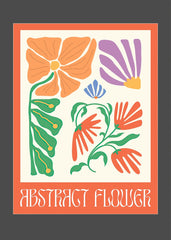 Abstract Flower Poster