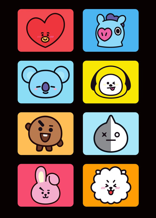 BT21 Character Collages