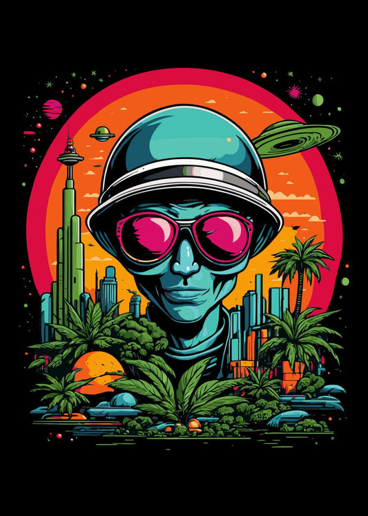 Psychedelic Alien in Vegas