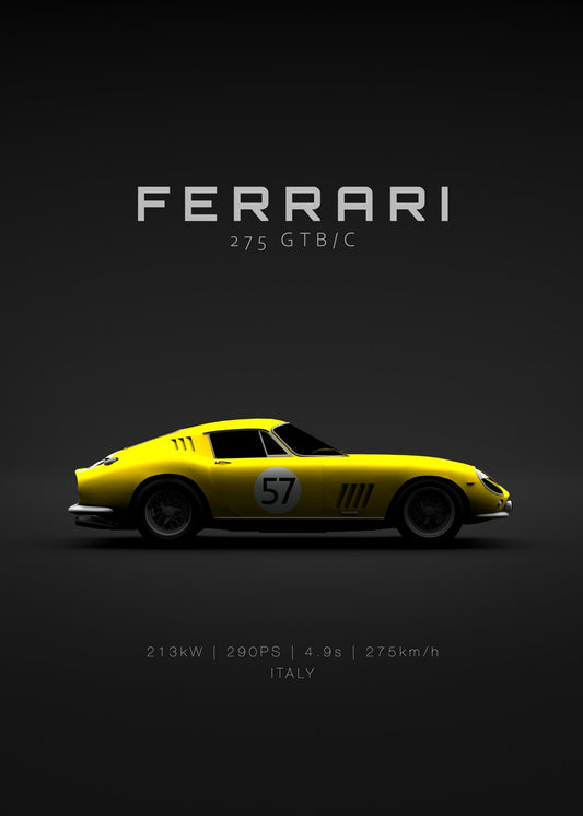 1966 Ferrari 275 GTB C Yellow 