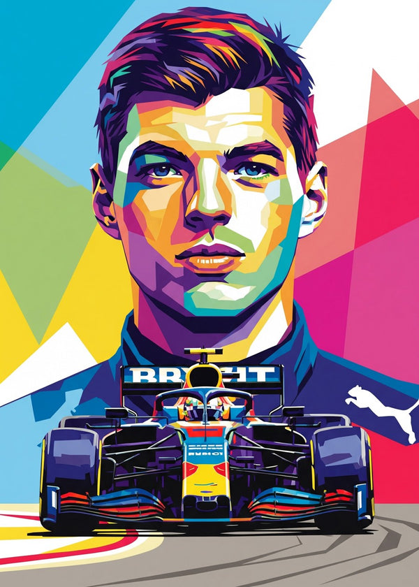 Max Verstappen WPAP art