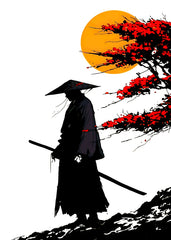 Samurai moon the sakura