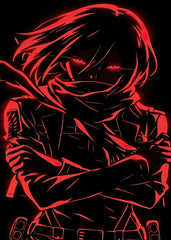 mikasa neon art