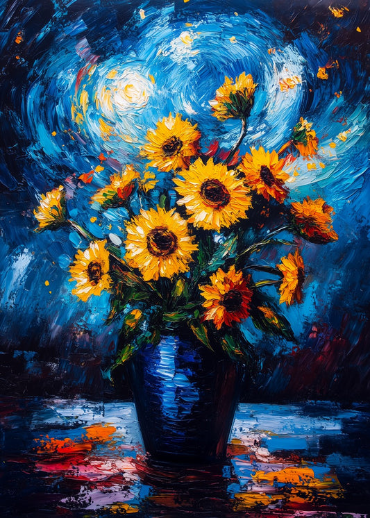 Sunflowers in Stellar Whirl