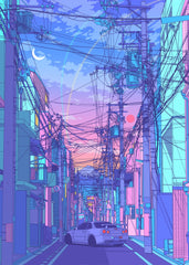 r34 skyline sunset 