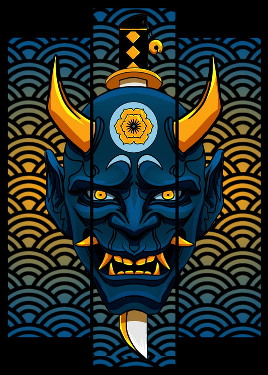 Japanese Hannya Mask Oni Demon