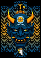 Japanese Hannya Mask Oni Demon