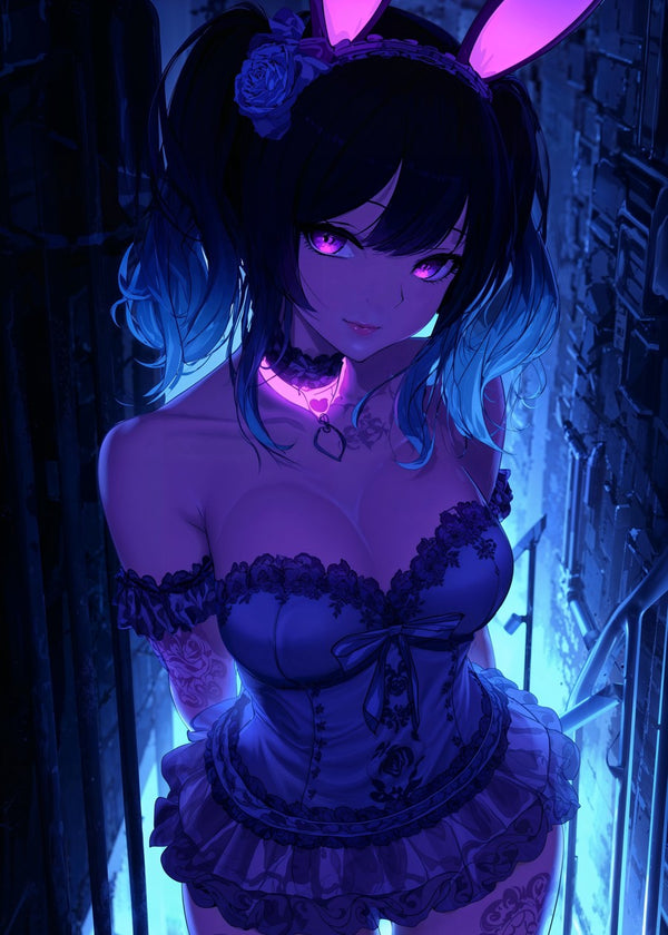 Bunny Girl in Neon Alley