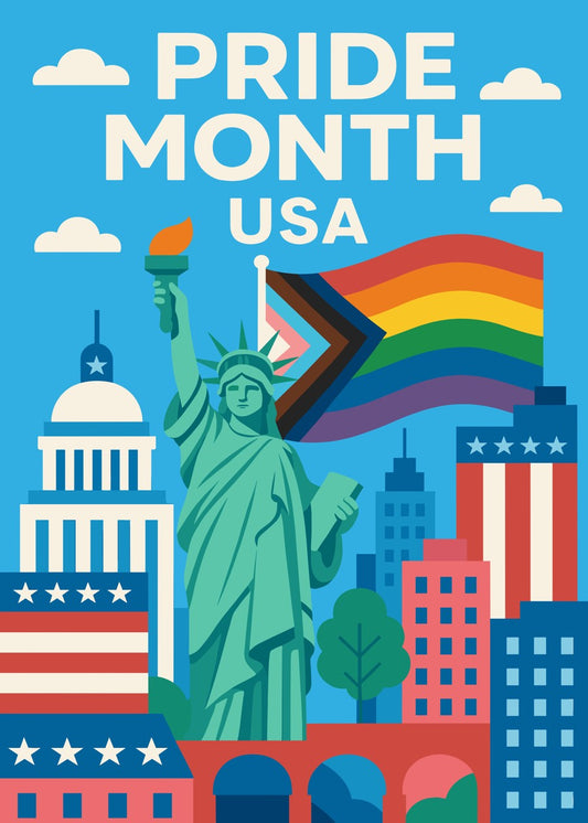 Pride Month USA Illustration