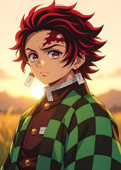 The Determined Tanjiro Kamado, Demon Slayer Kimetsu no Yaiba