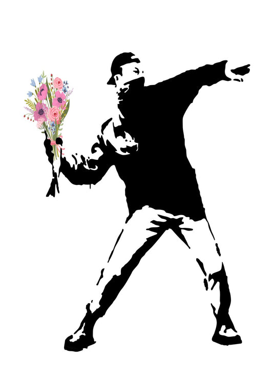 Banksy's "Flower Thrower"