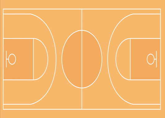Stylized Basketball Court Mind